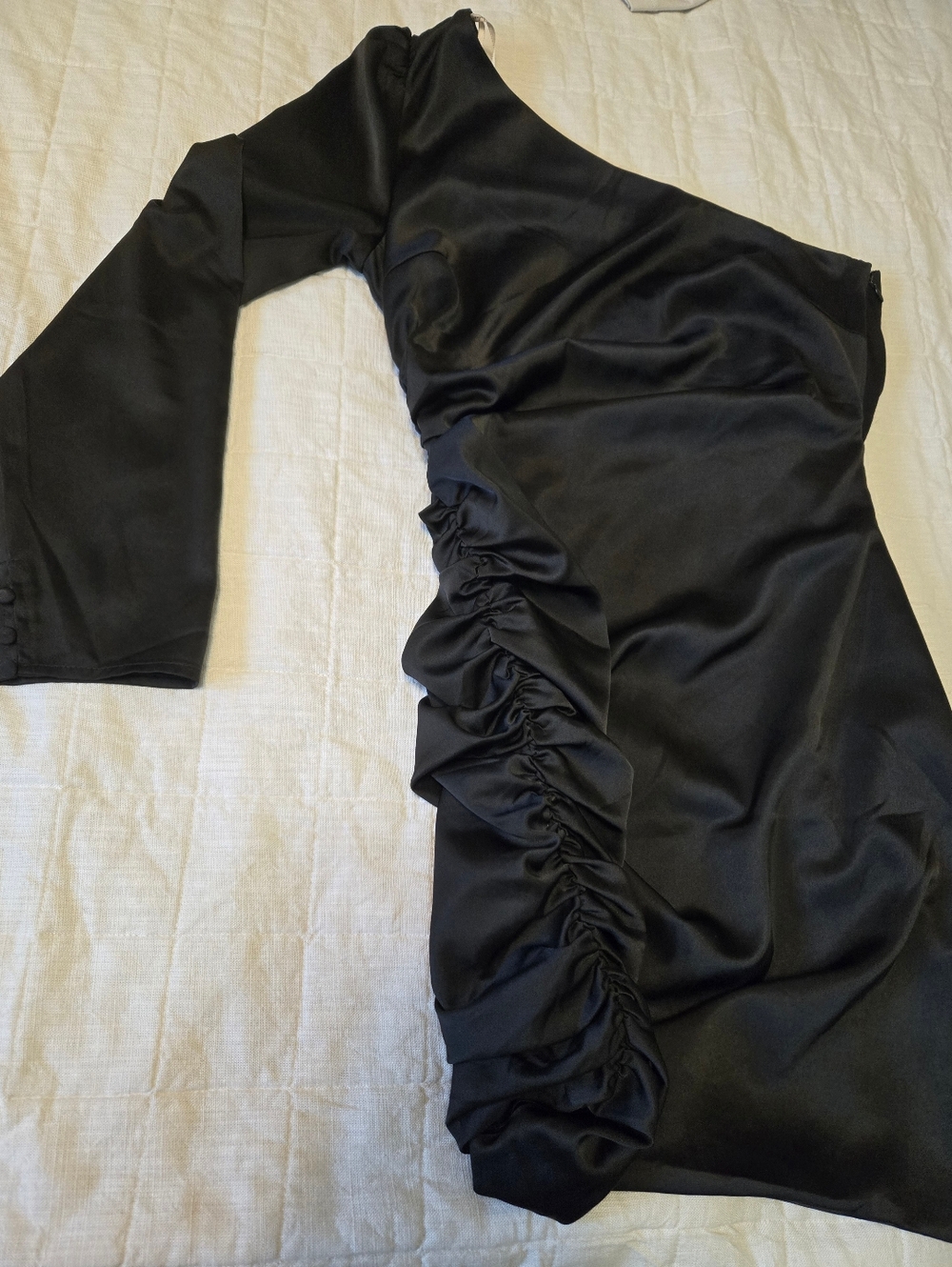 Lulu's Asymmetric One Shoulder Mini Dress Large